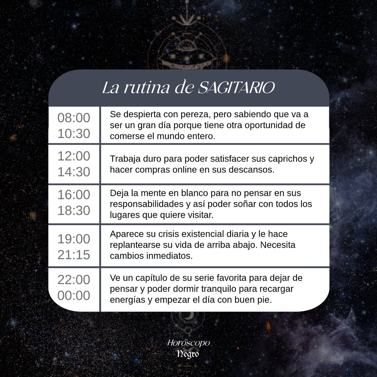 La rutina de #Sagitario ✨🔮✨ #horoscoponegro