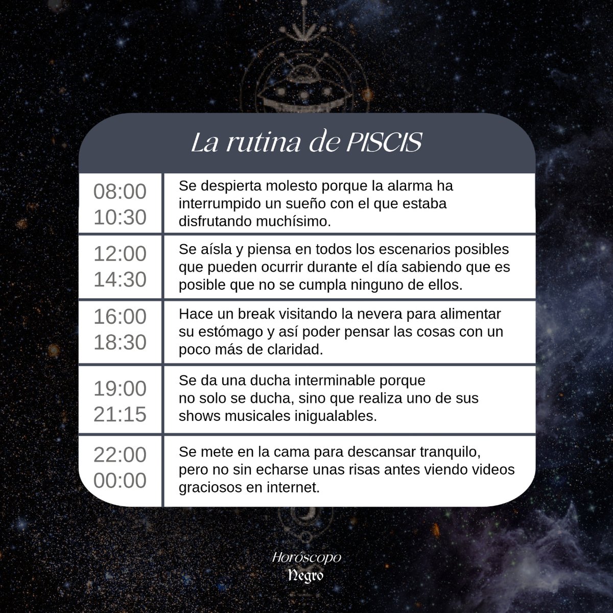 La rutina de #Piscis ✨🔮✨ #horoscoponegro