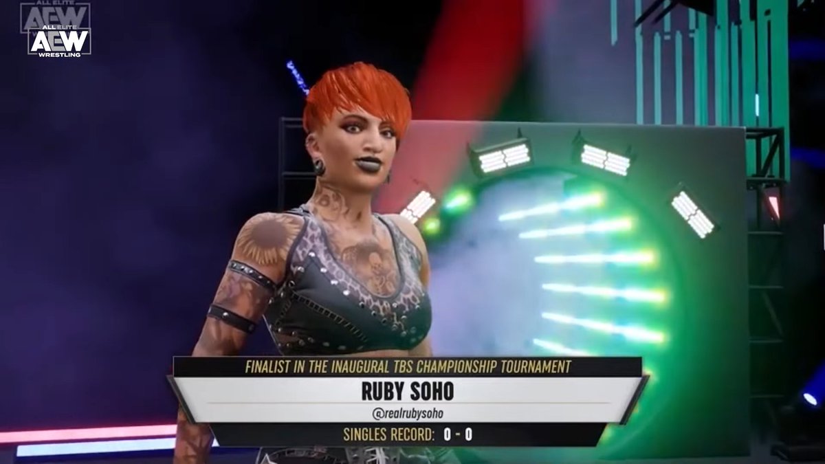First look at Ruby Soho in AEW Fight Forever 📸 #AEWFightForever