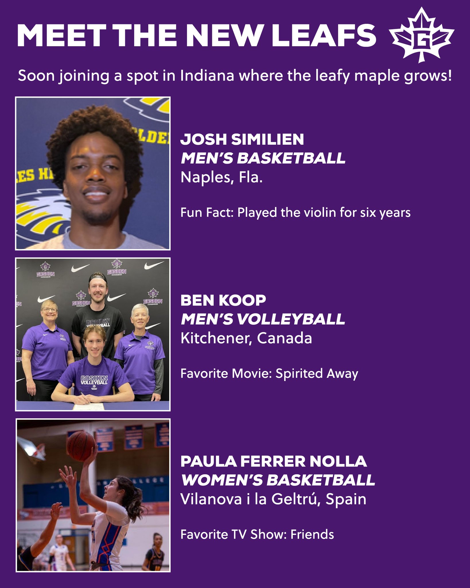 Goshen College Athletics on Twitter "Throughout the summer, we will be