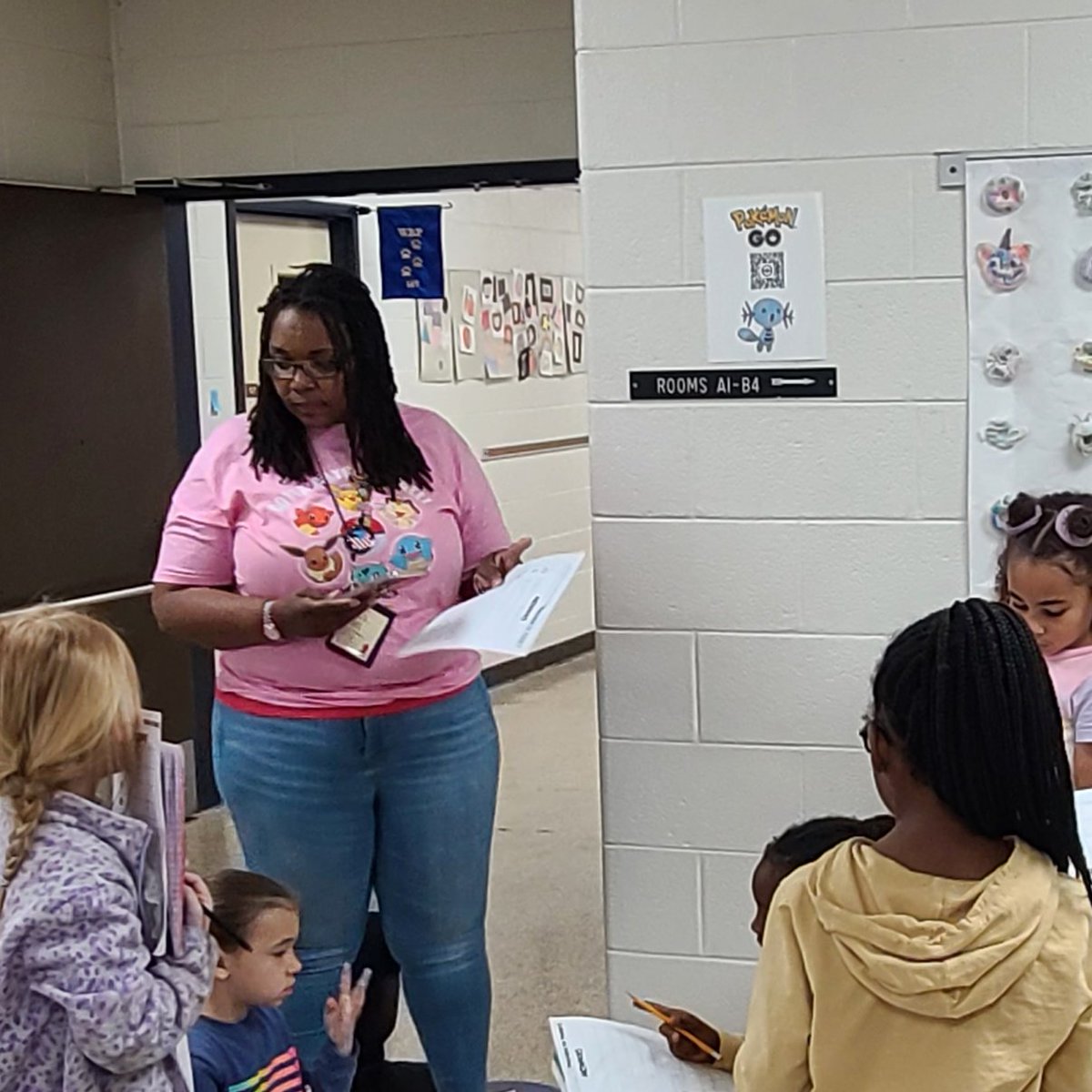 WBPBruins's tweet image. First Grade @Pokemon Day has begun! Our students  are up, moving, and reviewing phonics skills in this Pokemon Go inspired QR code scavenger hunt. Will they &quot;Catch &apos;em all&quot;? #WalkinginBruinPride #engageCPS