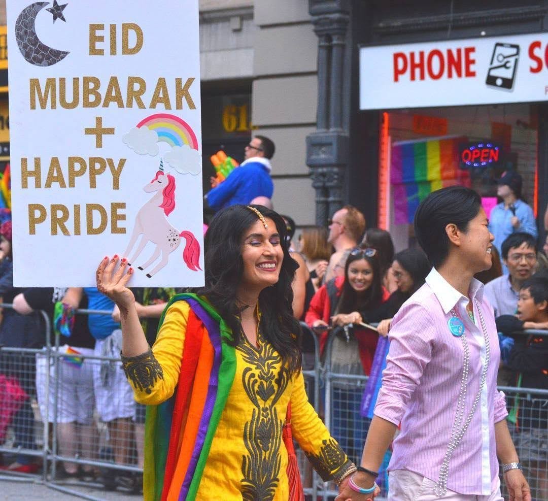 Pride Mubarak, fellow Muslim queer and trans fam. Our sexuality and gender is halal. Our love is halal. I hope you are surrounded with joy and care this month. #PrideMonth