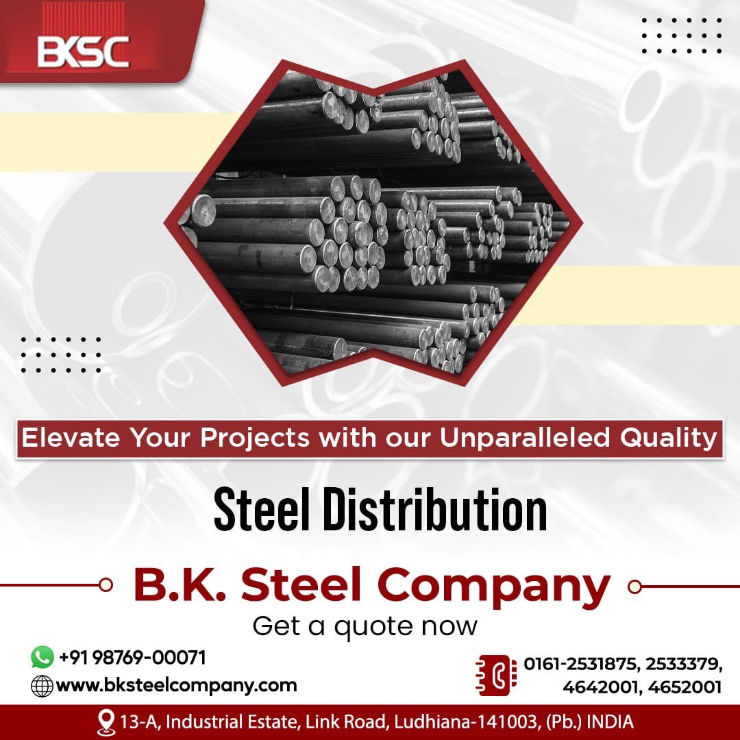 Elevate Your Projects with our Unparalleled Quality Steel Distribution
B.K. Steel Company

Get a quote now
☎+91 98769-00071
 
 #Building #QualitySteel #steelindustry #highspeedqualitysteel #hotworktoolsteel #steelindustry #steelmanufacturing #highqualitysteel #steelalloys