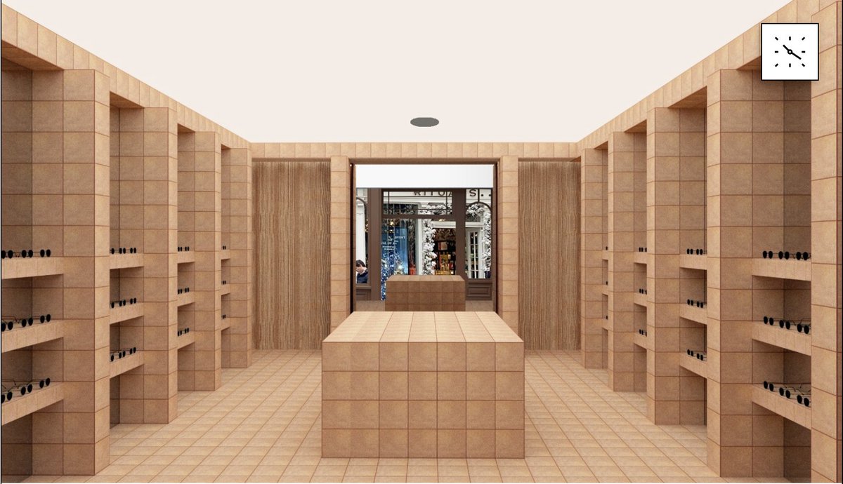 Exciting Mock Up for a project in Covent Garden that will use handmade tiles for the floor and walls in their store. Excited to see this on completion.