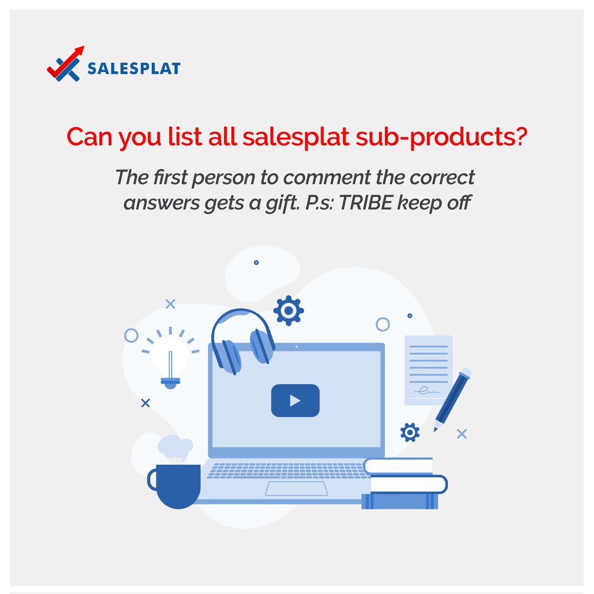 SalesPlat's tweet image. Lets wrap up the week with a weekend gift! How well do you know salesplat and the various services we offer?

#salesplat  #sales #marketing #digitalsales #digitalmarketing #marketingandsales #marketingstrategy #salesstrategy #salesclass