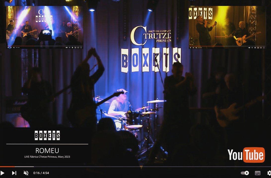 boxets's tweet image. 📽️ Estrenem el primer vídeo del concert que vam fer a @CTretzePirineus

🎸 Amb el tema "Romeu".

🎤 Música i veu en directe.

🤘🏻 El podeu veure a YouTube ⬇️
youtu.be/nL9vg5iUFvY

#boxets #concerts @TempsRecord @pallarsdigital