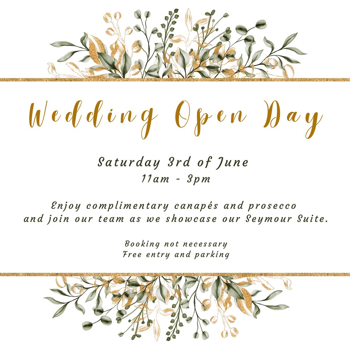 We look forward to welcoming you at our Wedding open day tomorrow!
#Exeter #weddings #openday