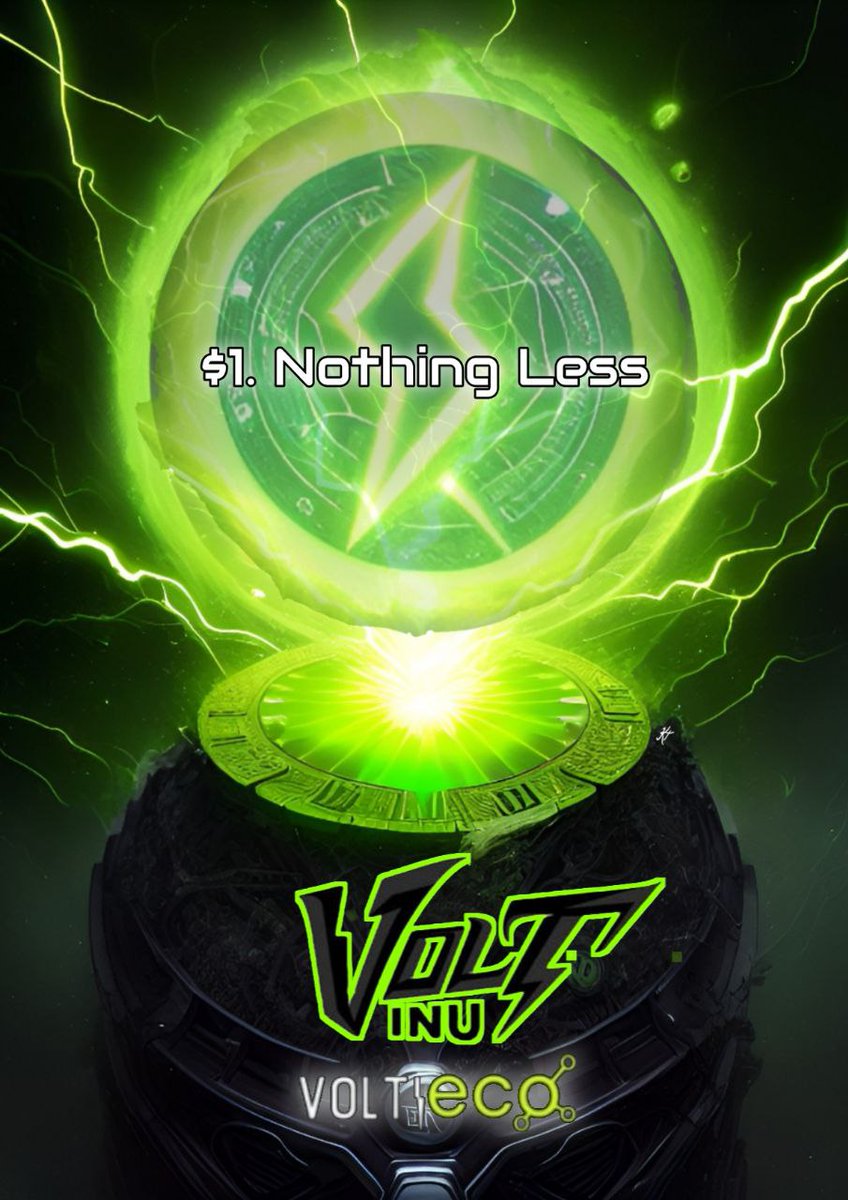 DJZeusman's tweet photo. If your bullish on VOLT INU on one dollar and nothing less goal like retweet and comment! LFG Voltoshi is a legend! #voltandnothingless #voltinu #VOLTARMY #voltieco #voltichange #voltisoft
Join below our telegramπ
πTelegram: https://t.co/Mx08preZII https://t.co/PScXkgGL2a