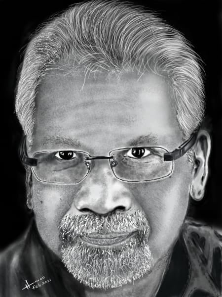 Happy Birthday Mani Ratnam Digital Art 