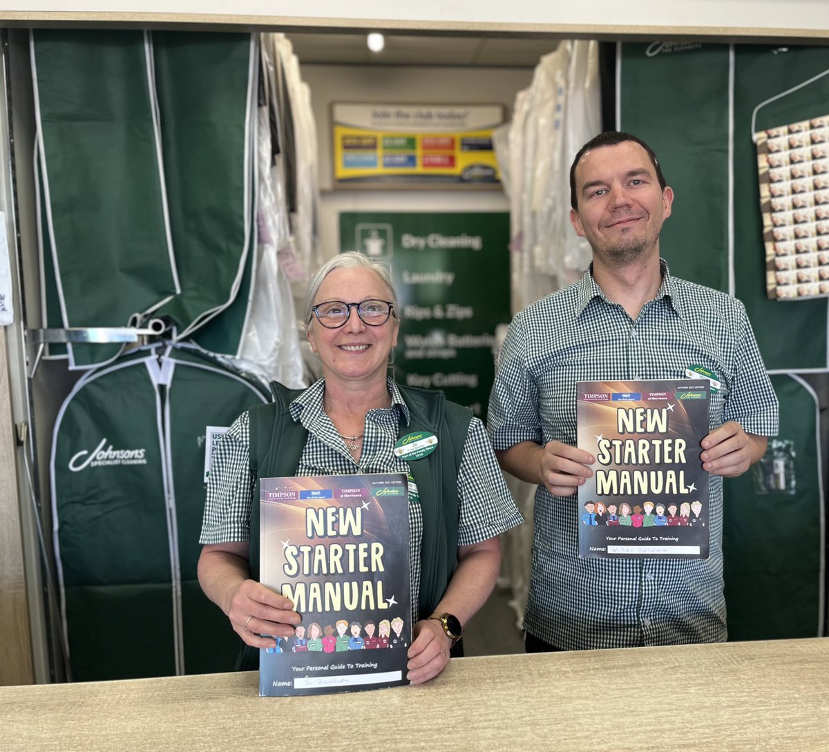 Mobile manager Jo did a great job of assessing new starter Will on H&amp;S in our Birkenhead branch this week. Well done to both 😁 <a href="/MOJODryCleaners/">MOJO</a> <a href="/TimpsonNews/">Timpson Group News</a>