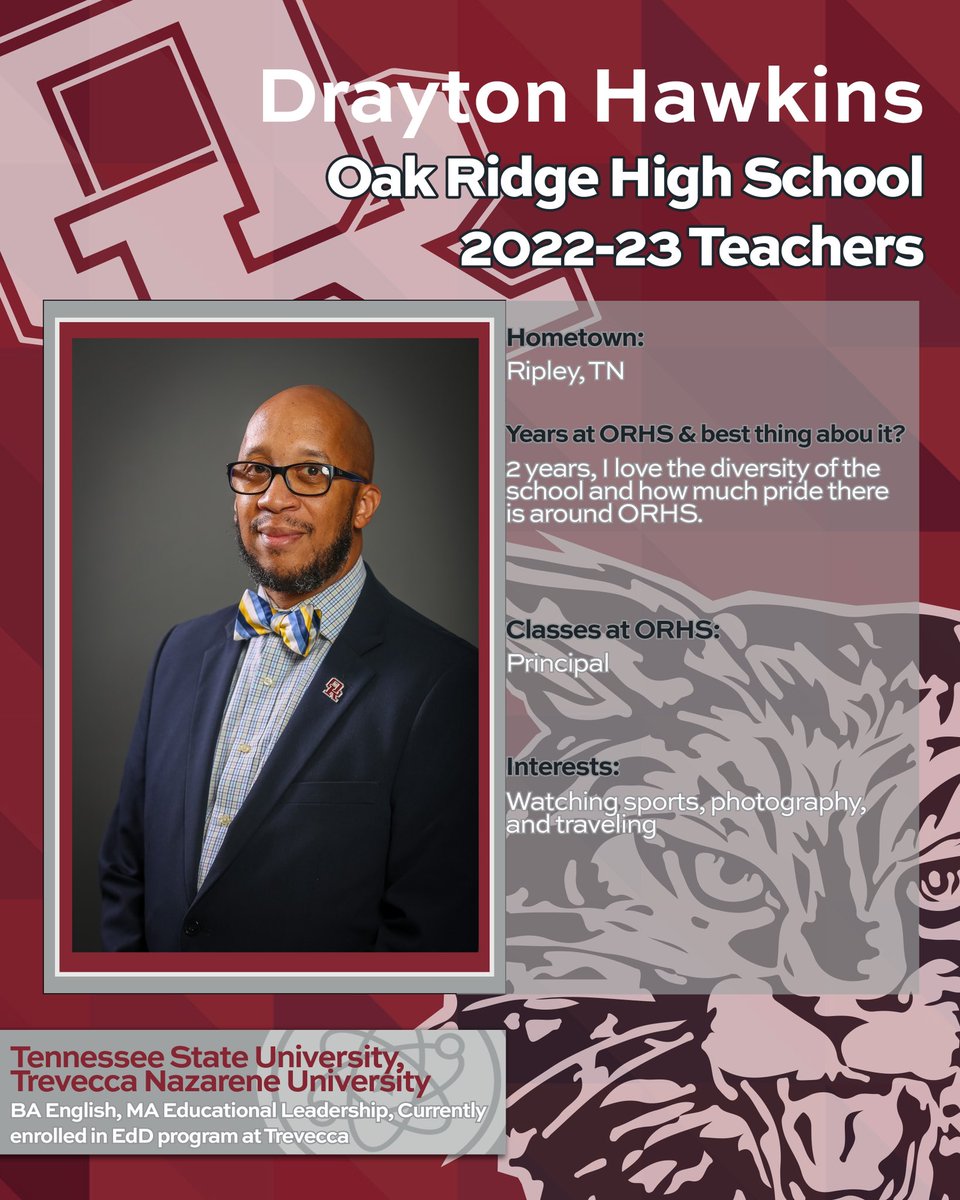 A sports fan and a family man, ORHS Executive Principal Drayton Hawkins can be found any place where ORHS kids are learning, performing, or competing. 🐐