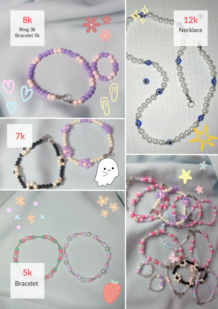 .⁠｡⁠*⁠ hello! ♡
i sell these beads jewelry with a range of 3k - 12k !!! please dm me if you're interested (⁠/⁠^⁠-⁠^⁠(⁠^⁠ ⁠^⁠*⁠)⁠/

[ #zonaba #zonauang #zonajajan ]
#beads #beadsbracelet #bracelet #handcrafting
