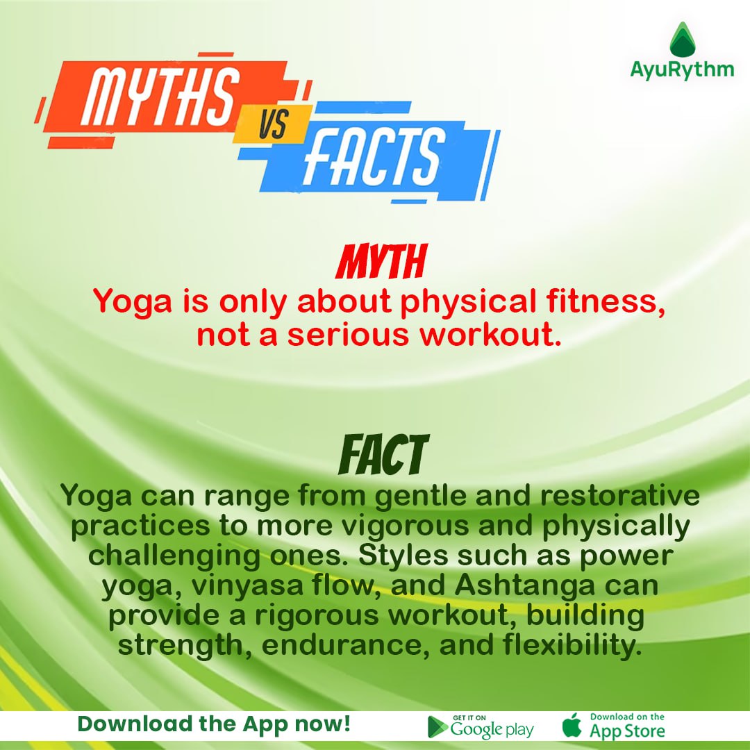 👉Unraveling the Truth: Debunking Common #Yoga Myths and Revealing the #Facts
📲 Install the App Now❗️
Android: bit.ly/3T6iW0a
IOS: apple.co/42dStlD
#AyuRythm #myths #mythsvsfacts #mythsandfacts #yogamyths #yogafacts #debunkingyogamyths #yogatruths #yogareality