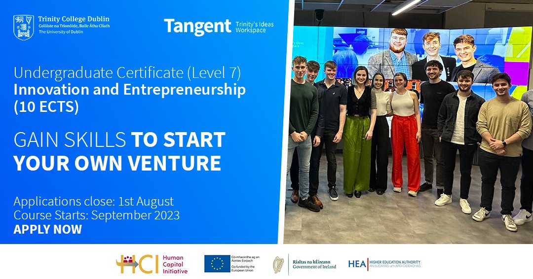 LaunchBox (@tcdlaunchbox) on Twitter photo ๐ฃ๐ก๐ฅTangent's UG Cert in Innovation & Entrepreneurship is a deep-dive into the subject, equipping graduates with the skills and tools necessary to start their own venture. Open to 2nd & 3rd year undergrads at <a href="/tcddublin/">Trinity College Dublin</a> from every discipline. APPLY NOW hubs.la/Q01P78hv0 ๐ฃ๐ก๐ฅTangent's UG Cert in Innovation & Entrepreneurship is a deep-dive into the subject, equipping graduates with the skills and tools necessary to start their own venture. Open to 2nd & 3rd year undergrads at <a href="/tcddublin/">Trinity College Dublin</a> from every discipline. APPLY NOW hubs.la/Q01P78hv0
