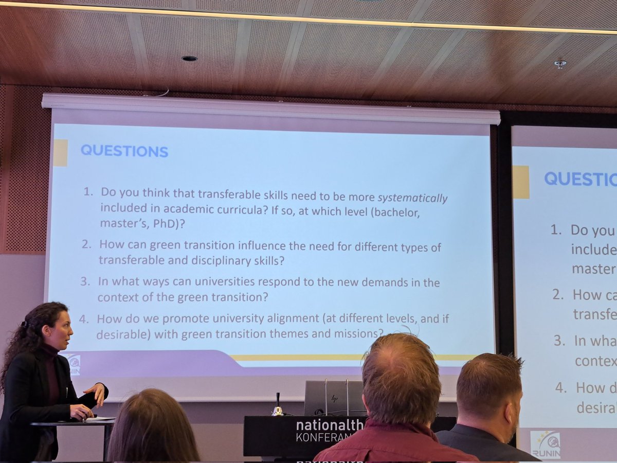 Participants summarize #roundtable #discussions on #transferable #skills for #green #transition <a href="/runinproject/">RUNIN</a> #conference