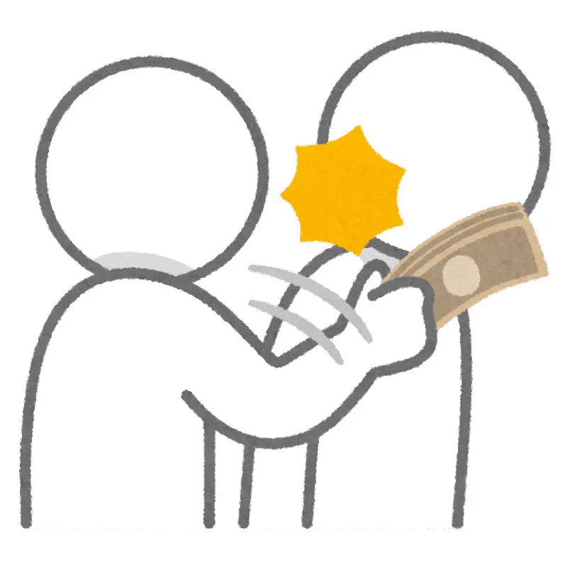 札束でビンタをしてから相手に渡すと税金対策になる、という謎理論。それはただの特殊な趣味ではないんですか？