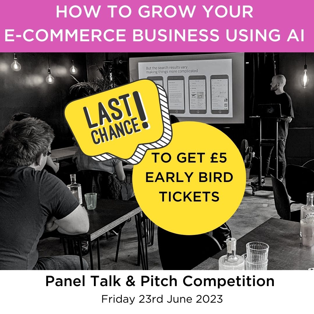 Winnie Akadjo (Social Commerce &amp; Livestream Shopping Specialist) and Isabelle Ogland (AI Management Consultant at Deeper Insights) will discuss how AI is impacting e-commerce, and give advice on how to grow your business using AI. Get your £5 ticket now!
eventbrite.co.uk/e/how-to-grow-…