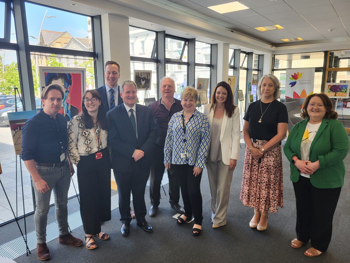 kodonnellLK's tweet photo. Visiting Offaly this morning with @offalyco mgt team &amp; cllrs starting out in the fantastic Tullamore Library along with @FineGael colleagues Cllrs @NeilFeighery &amp; Noel Cribbin.

Good to discuss their projects on @DeptHousingIRL schemes incl. Croi Conaithe/ tackling vacancy. https://t.co/R7OalZOHXH
