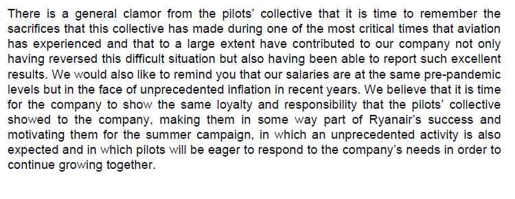 Ryanair Transnational Pilot Group tweet media