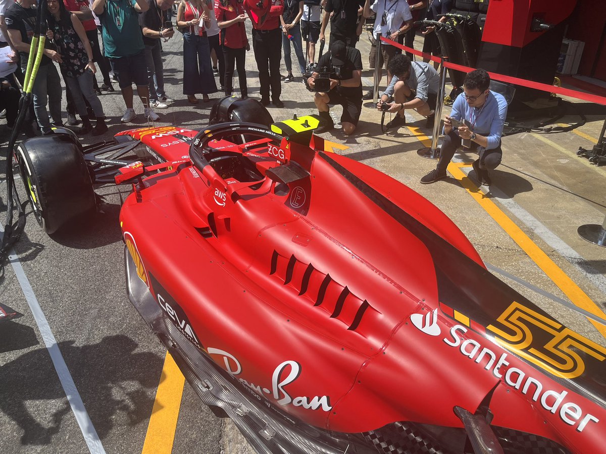 New Ferrari sidepods and engine cover #F1 #Ferrari