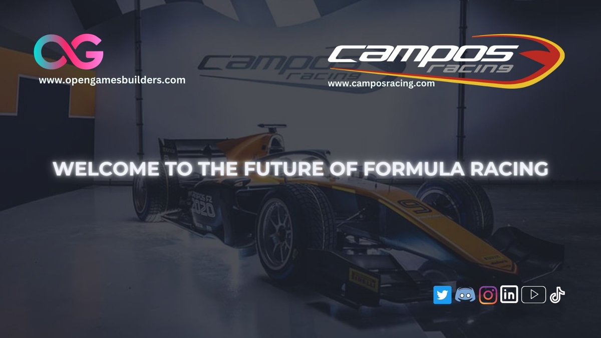 Welcome to the future of racing - The Campos Racing Metaverse. 🏁 #CamposRacingMetaverse #VirtualRacing'
