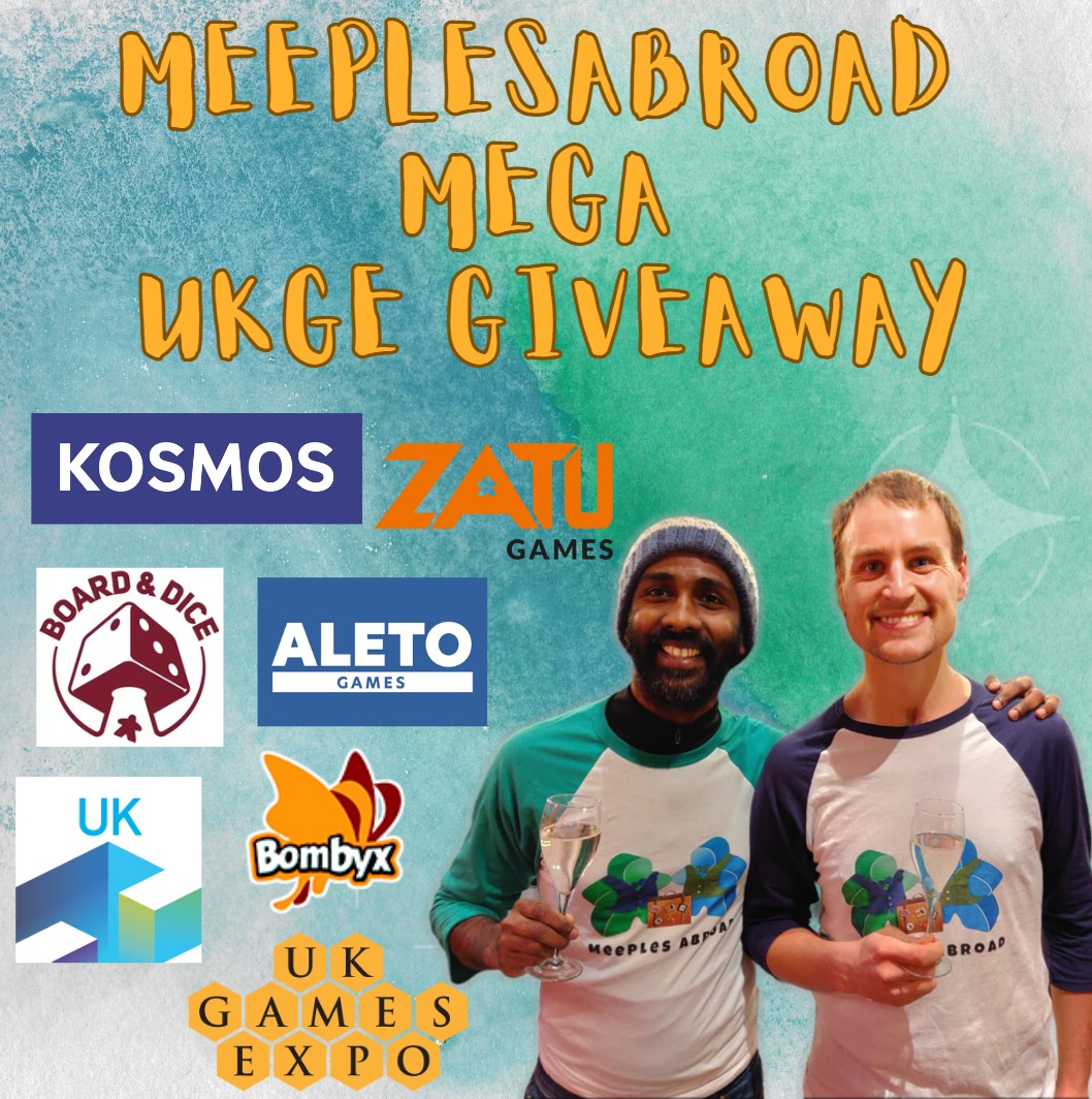 Be sure to enter our MEGA UKGt butE GIVEAWAY!! Will well y r 

CHECK OUT OUR INSTAGRAM ON HOW TO ENTER.

instagram.com/reel/Cs91EOroK…
<a href="/UKGamesExpo/">UK Games Expo</a> <a href="/HachetteBGUK/">Hachette Boardgames UK</a> <a href="/KosmosGamesUK/">Kosmos Games UK</a> <a href="/BoardAndDice/">Board&Dice</a> <a href="/ZatuGames/">Zatu Games</a> <a href="/StudioBombyx/">Bombyx</a> <a href="/aleto/">La Chapina</a>