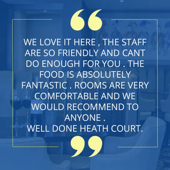 The best reviews to share on a Friday 😀 Thank you to everyone who's taken the time to give us feedback, it means the world to our team.

#Review #Testimonial #Feedback #FeedbackFriday #HeathCourtHotel #Newmarket #NewmarketSuffolk