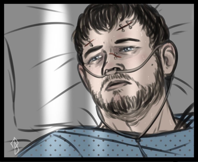 Ozy_Pineapple's tweet photo. HWS Captain AU
This is just after Chris wakes up from the end of the other page.
#hwscaptainau #chreon #chrisredfield #leonkennedy #leonskennedy #whump #angst #amputeechris #residentevil #re8 #revillage #au #aussiepineapple1st https://t.co/PmruyGGk3j