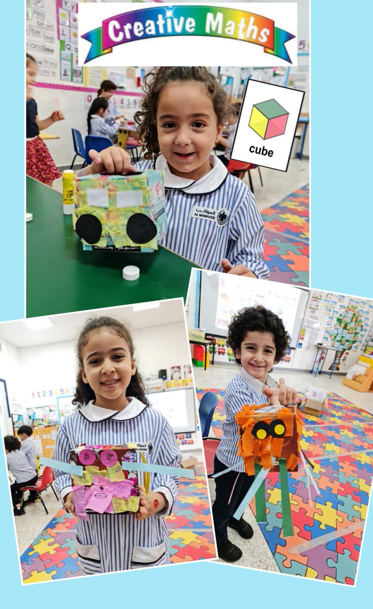 Mawakeb_Barsha's tweet image. From hands-on crafts activities to unleashing their creativity while learning about shapes, our KG kiddos discovered a world of endless possibilities. Watch as their minds blossom with every geometric masterpiece they create! #ShapeExplorers #CreativeMathClass #WeAreAlmawakeb