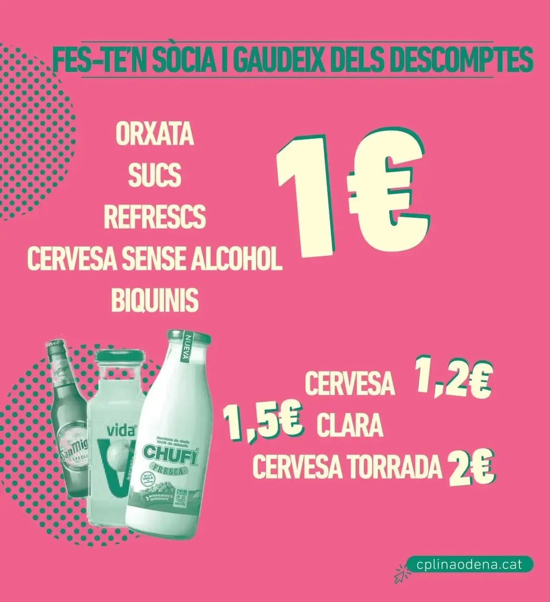 ☀️ Just farà un any que vam entrar al nou local al Passatge Batlló, i volem seguir creixent. 

🌱 Vols ajudar-nos a mantenir el projecte?

👉Fes-te sòcia del Casal a cplinaodena.cat/associar-se i gaudeix de descomptes a la barra!