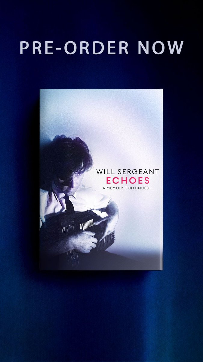 Bunnymen's tweet photo. ‘Echoes’ This book covers Pete de Freitas Joining the band. Recording ‘Crocodiles’ &amp; ‘Heaven up Here’ First European, USA, Australia &amp; New Zealand tours. Many unseen photos peppered throughout. Available for pre order here- https://t.co/d9a4yriOGJ Cover pic by @lespattinson1 https://t.co/vHZ3mFae0Y