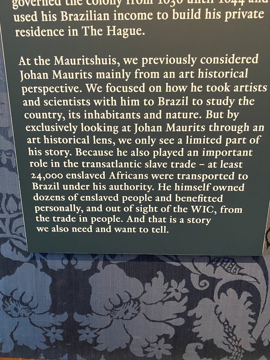 Johan Maurits and the transatlantic slave trade 💙