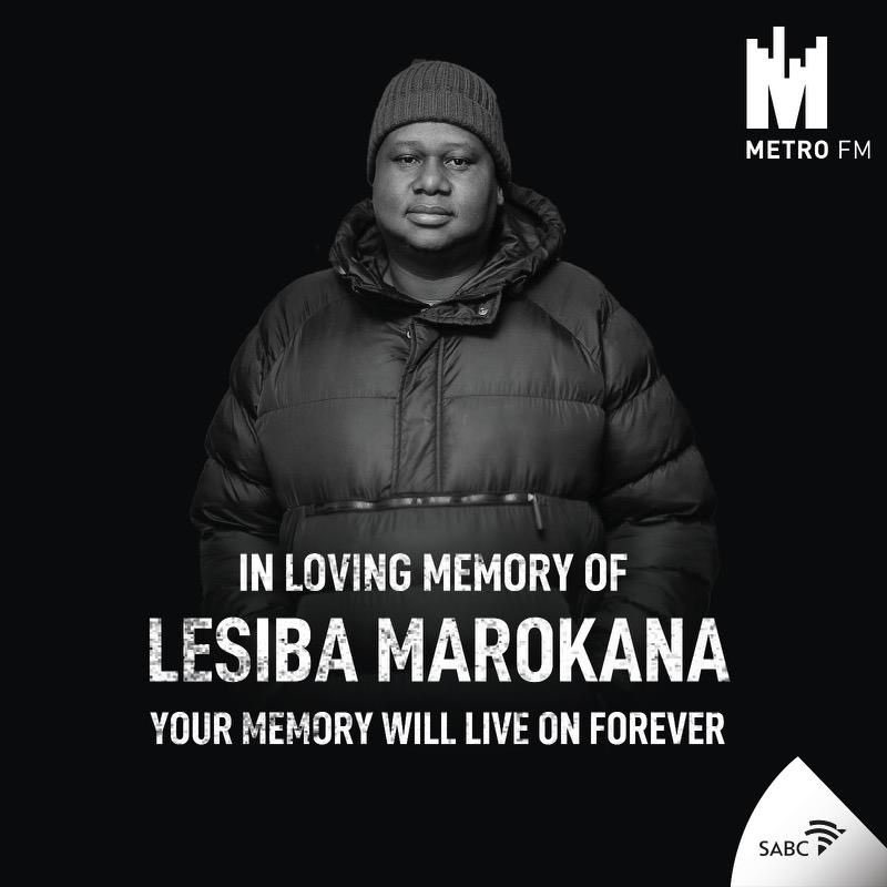 Sending our deepest condolences to the family and friends of our dear colleague and friend, Lesiba Marokana. 

Lesiba was 5FM’s music compiler before he moved to Metro FM. He will be greatly missed. #RIPLesiba 🕊️❤️