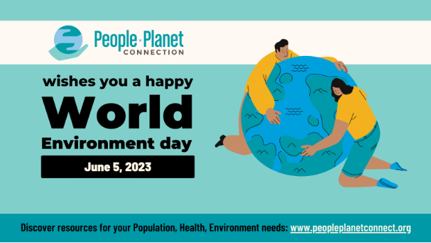 globalphed's tweet photo. 🥳As you celebrate #WorldEnvironmentDay, be sure to visit #PeoplePlanetConnect, an online space for the 🌍Population, Health, Environment, and Development community. Find resources, share ideas, and connect with others! https://t.co/yJRKkCvcOA https://t.co/Q36VM9GusW