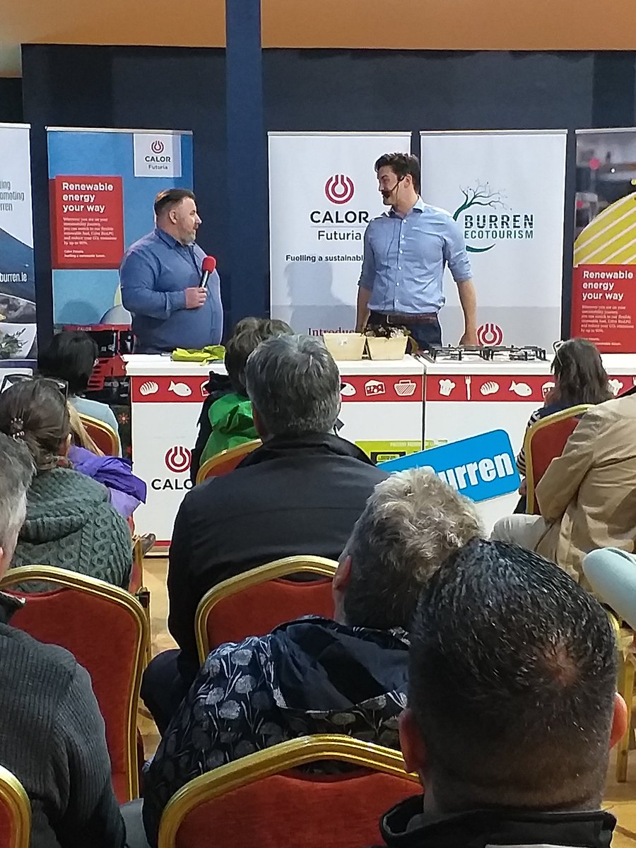slowfoodclare's tweet photo. Finally coming up for air after the #Burren #SlowFood #Festival in #Lisdoonvarna. A big Thank You to MC @RadioColum for a great job, and to Carol Gleeson from @burrengeopark &amp; Conor from @flaggyshoreoyst explaining about his #geofood #oysters. @visitBurren @BurrenSalmon https://t.co/qj4JnEDVFa