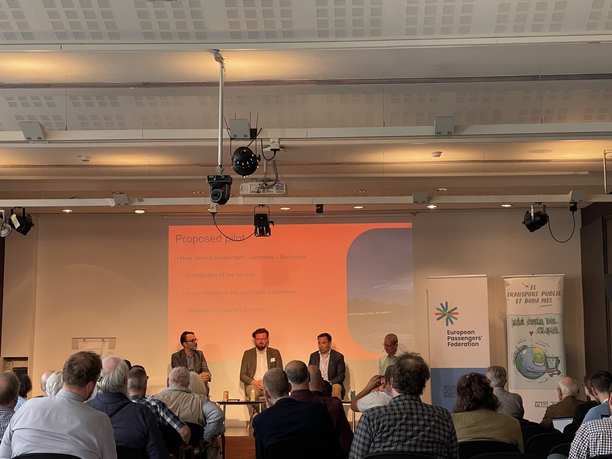 EUpassengers's tweet photo. ๐ We just had a dynamic panel discussion at #EPFConference2023 on "Connecting Europe by Public Transport - Projects to come." Fascinating insights shared!
๐ช Let's continue working together to build a connected and sustainable public transport network across Europe! https://t.co/Pyd1a5OmE9