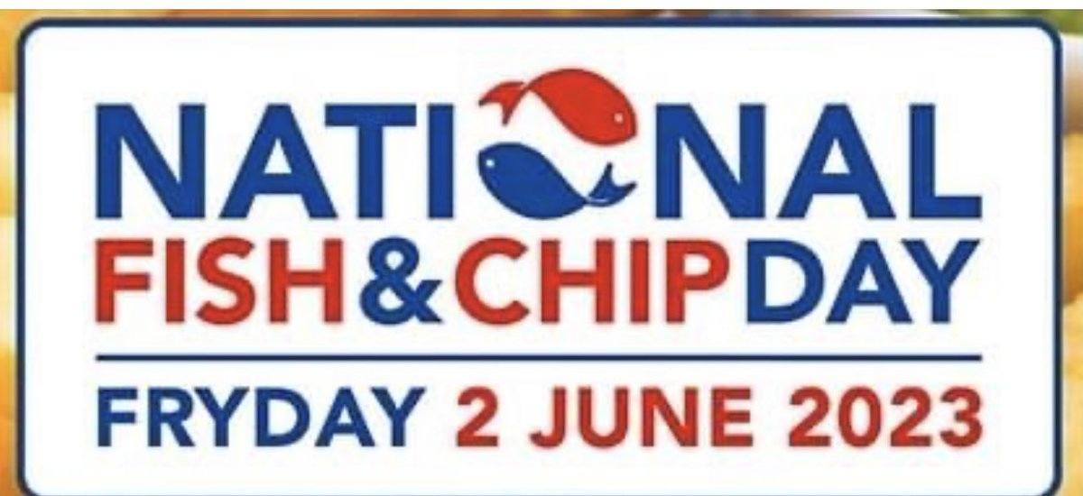 Don’t miss your chippy lunch or tea on National Fish N chips day support your local chippy. 🍟🐟🍔🌭🥧🐠🎉🐟🍟🐠🎏🍔🌭🐟🍟🍟