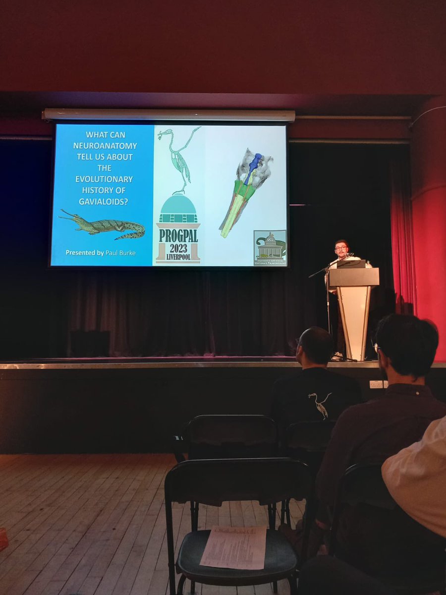 palaeoburke's tweet image. a pleasure talking at @ProgPal2023 today at my undergraduate university! 🐊