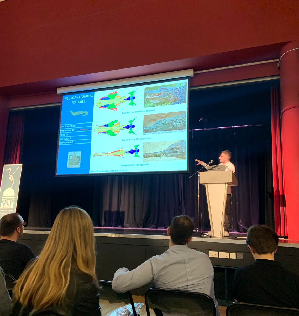 palaeoburke's tweet image. a pleasure talking at @ProgPal2023 today at my undergraduate university! 🐊