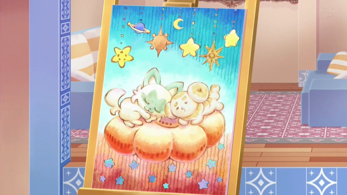 So Riko's artistic talents came from her dad. Great to see both father and daughter share a love for making art

#anipoke