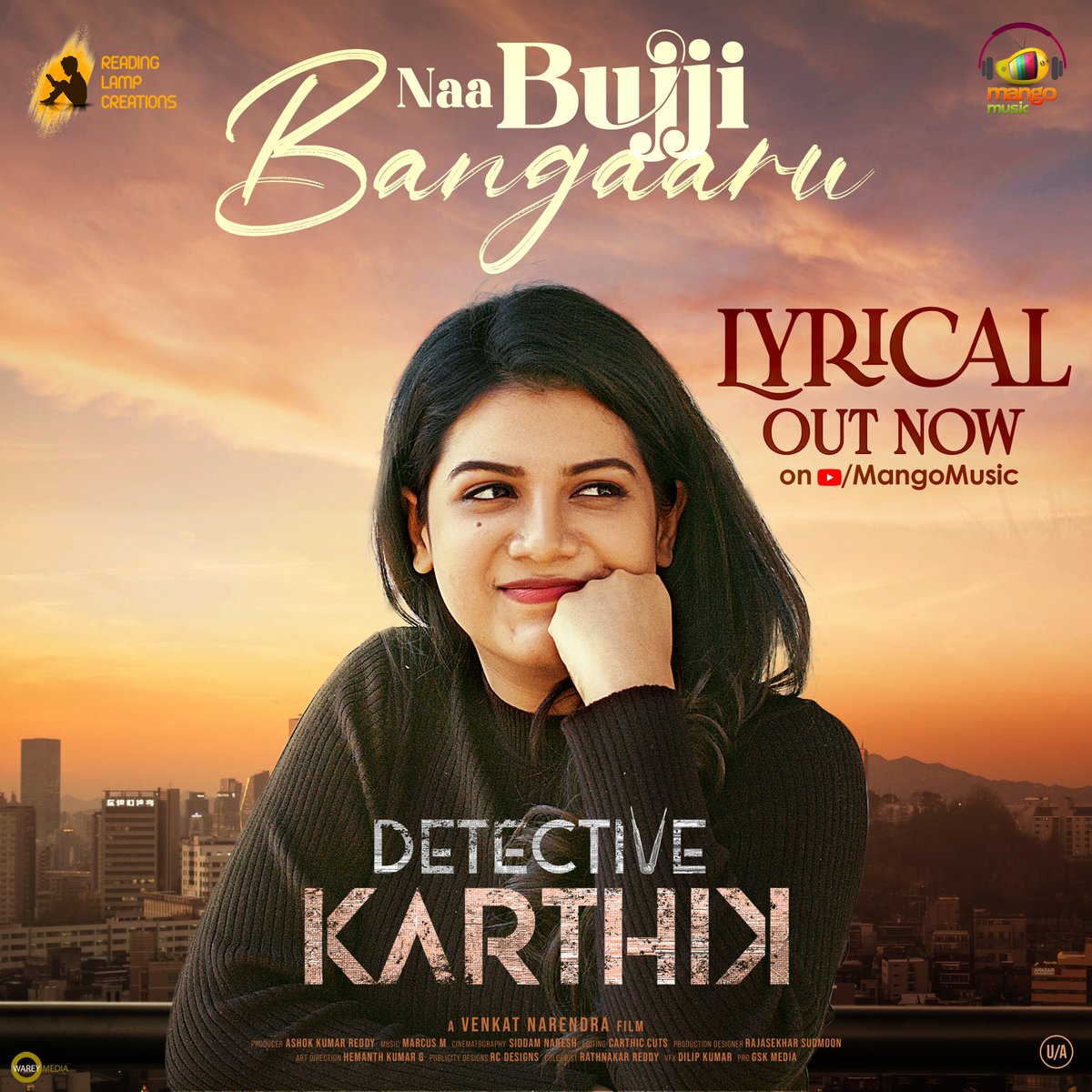Telugu FilmNagar (@telugufilmnagar) on Twitter photo Take a deep breath and let the energetic beats of #NaaBujjiBangaaru from #DetectiveKarthik fill your soul with excitement! 🎵🔥 lyrical post is out now, exclusively on <a href="/MangoMusicLabel/">Mango Music</a>.
🔗 youtu.be/A9jiv6BvsFw
Music <a href="/MarcusM/">Marcus Vinícius</a>
Singer <a href="/KamalaManohari/">Kamala Manohari</a>
Lyrics Take a deep breath and let the energetic beats of #NaaBujjiBangaaru from #DetectiveKarthik fill your soul with excitement! 🎵🔥 lyrical post is out now, exclusively on <a href="/MangoMusicLabel/">Mango Music</a>.
🔗 youtu.be/A9jiv6BvsFw
Music <a href="/MarcusM/">Marcus Vinícius</a>
Singer <a href="/KamalaManohari/">Kamala Manohari</a>
Lyrics