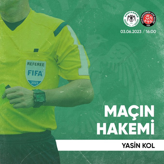 👤 Yasin Kol wird das Spiel leiten, das wir am Samstag, 3. Juni, um 16 ...
