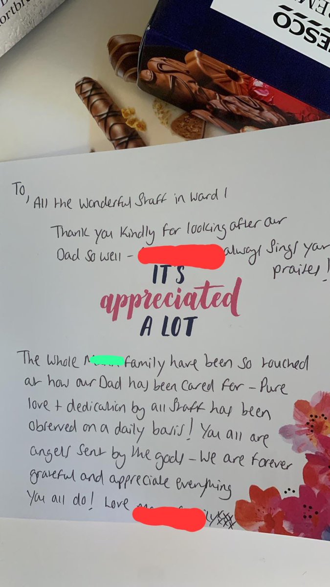 Super proud of Ward 1 team 
What lovely words to receive 🥰
Makes it all worth while 🎉