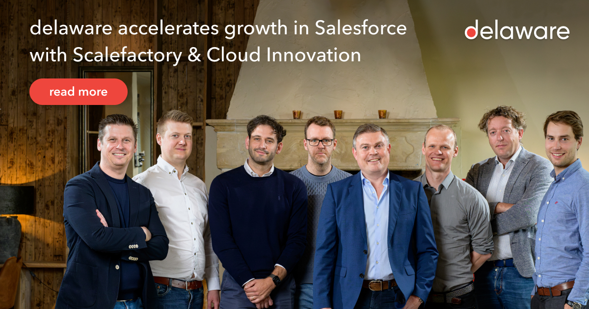 We are thrilled to announce that the people of #Scalefactory and <a href="/cloudinnovate/">C I</a> are officially joining delaware! With this addition, we significantly expand our #Salesforce offering and broaden our customer relationship management solutions further. 👉 hubs.li/Q01S3jDm0