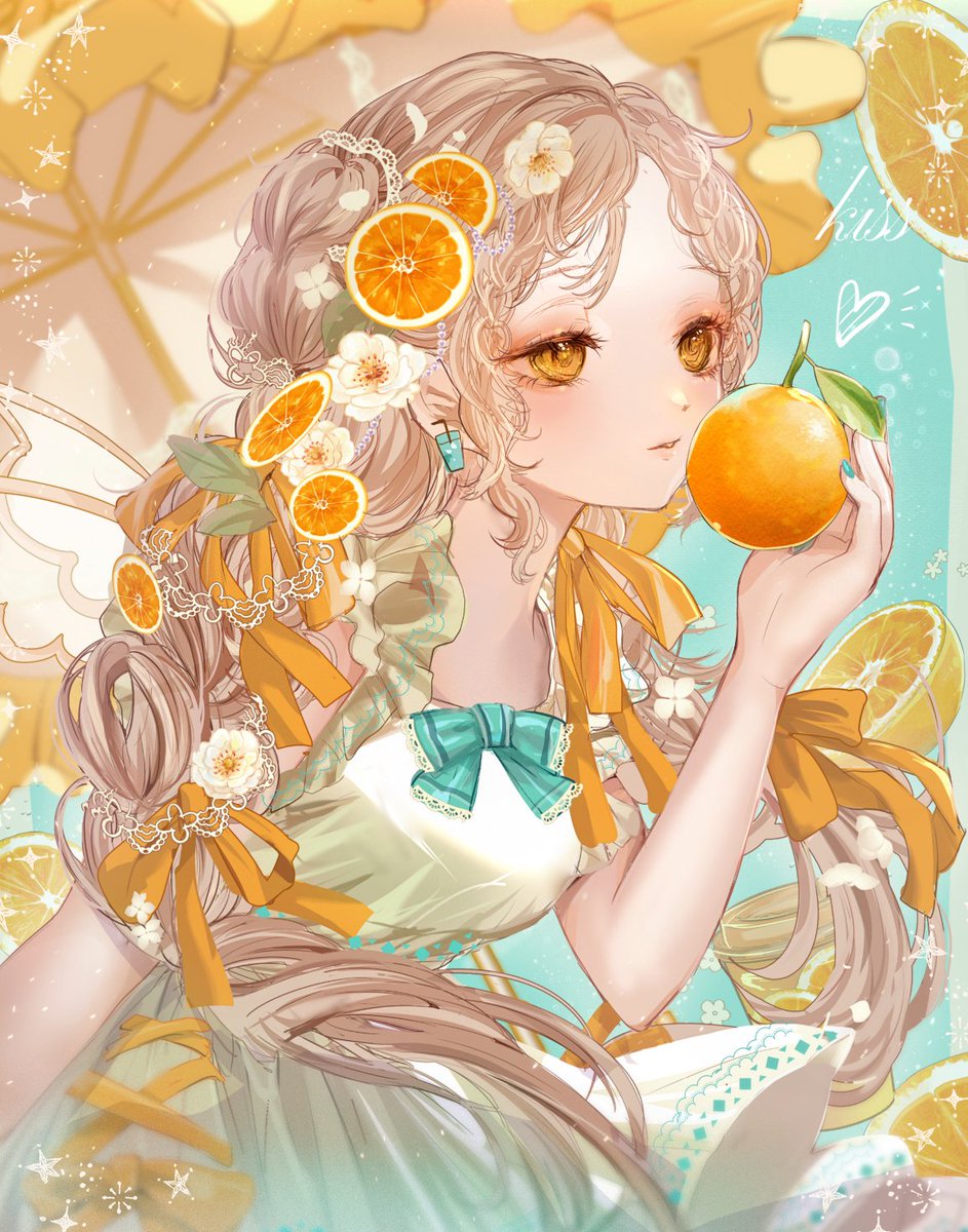 初夏×オレンジソーダの妖精 #創作 #イラスト」|こもりひっき 初夏×オレンジソーダの妖精 #創作 #イラスト」|こもりひっき