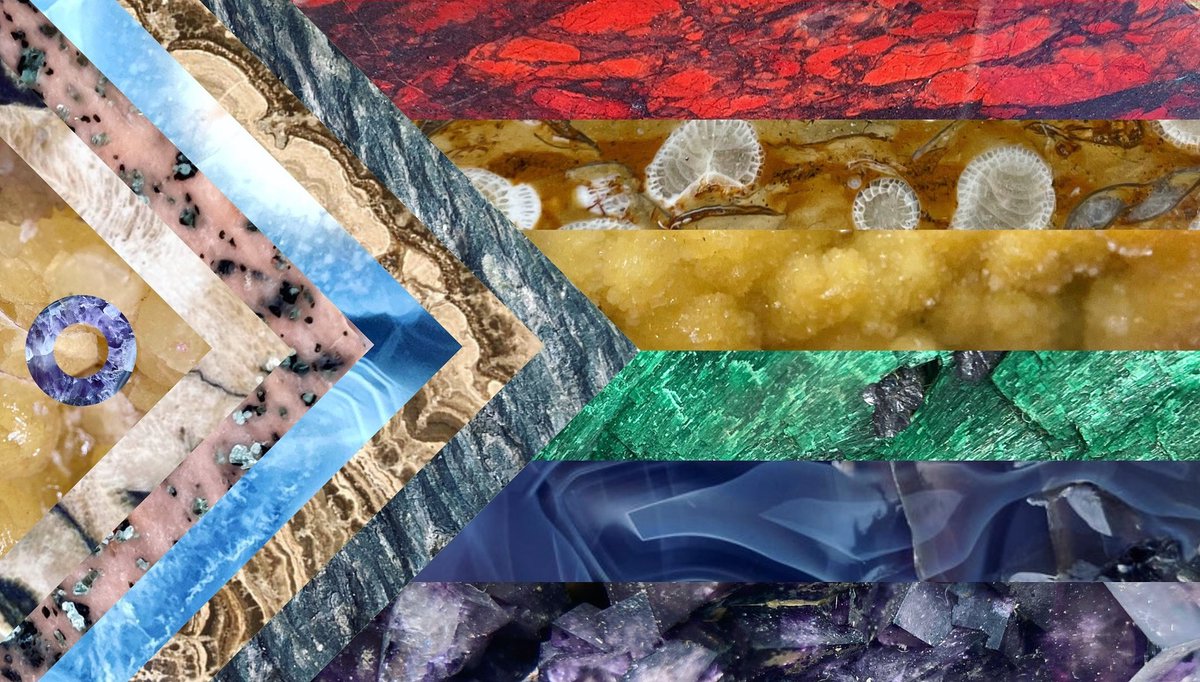 scottishgeology's tweet photo. The diverse array of colours, shapes and forms rocks can take is truly wonderful! Happy #PrideMonth everyone 🏳️‍🌈🏳️‍⚧️ https://t.co/PfPSgj21nv