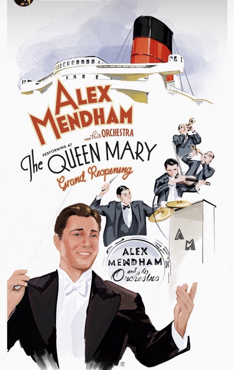 Long Beach Queen Mary to welcome Alex Mendham and his orchestra for the Relaunching of the world most beloved ocean liner!