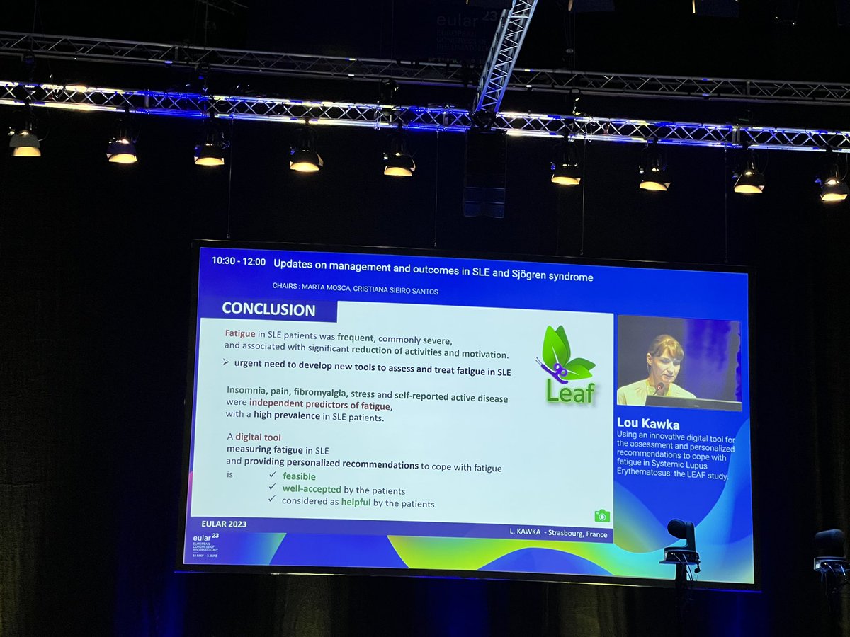 Not heard of this before but people might find it useful for ‘Fatigue in Lupus’ the ‘Leaf’ program. Link given below #EULAR2023 #Fatigue #Fibromyalgia .

iamfatigued.limequery.org/584745