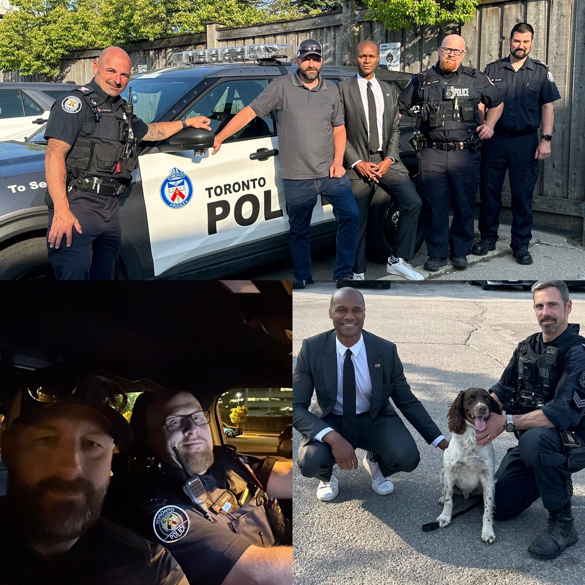 Great doing a platoon visit and ride-along with @TPS42Div last night, along with @CllrJamaalMyers. TY Councillor for taking the time to learn more about the challenging work our @TPAca @TorontoPolice members do everyday. @mrsmeaghangray @wattsy7626 @TPSPapizewski @TPAReid