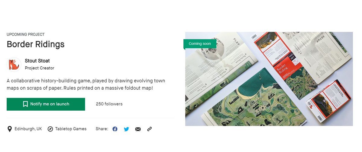 StoutStoatPress's tweet image. Border Riding is at 250 followers -- wonder if we can get that up to 300 before launch 👀